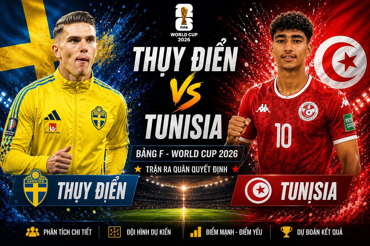 OK9: Soi kèo Thụy Điển vs Tunisia, Bảng F World Cup 2026 1 OK9: Soi kèo Thụy Điển vs Tunisia, Bảng F World Cup 2026